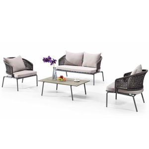 Simply Design Rope Weaving Outdoor Furniture Sofa Set - Garden Furniture | Shinlin Patio Furniture Sofa Set SF017