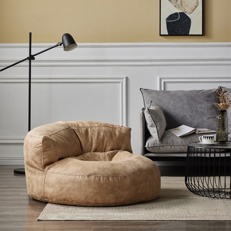 Leather Bean Bag Sofa Lazy Susan Beanbags Supplier- Garden Furniture| Shinlin Living Room Beanbags F089