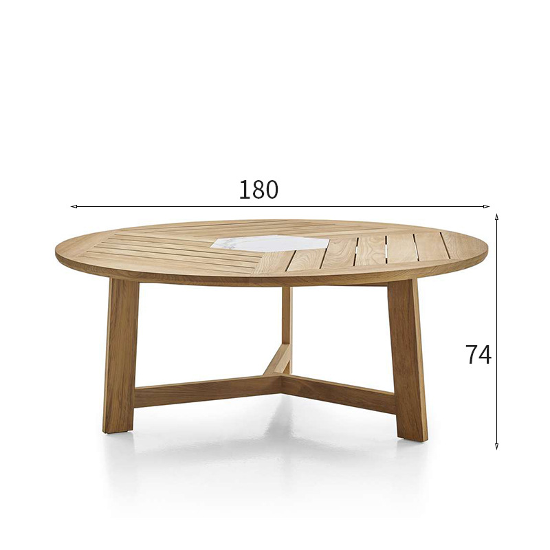 Wood-like Grain Garden Dining Set - Outdoor Furniture | Shinlin Garden Dining Set CZ020