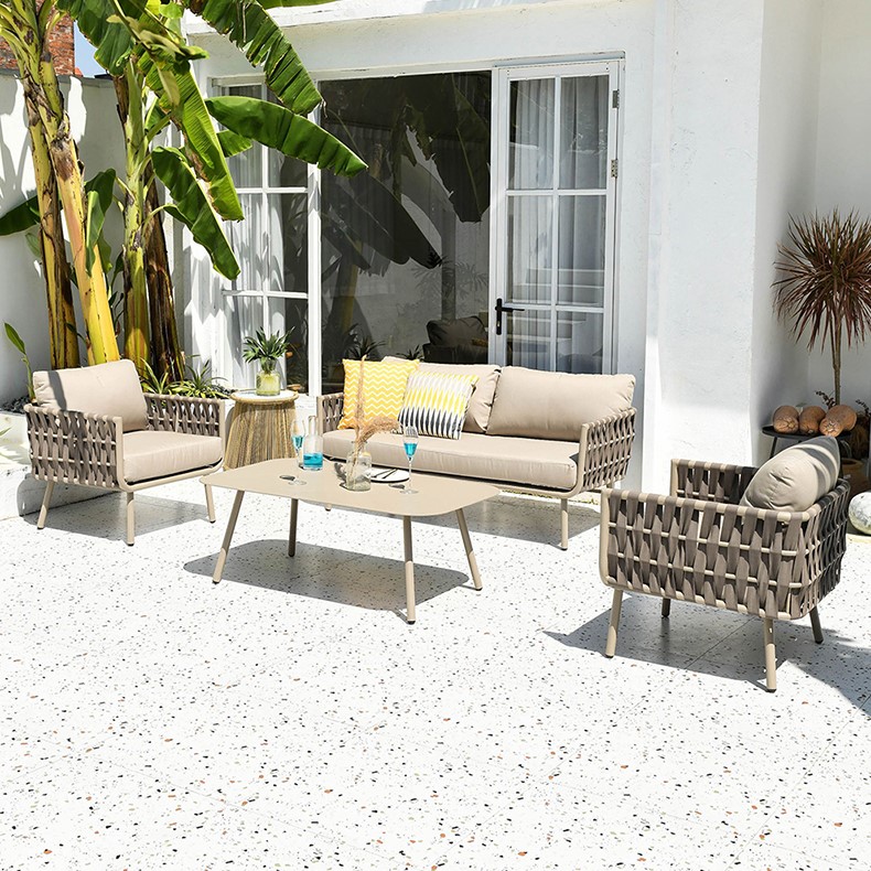 Rope Weave Outdoor Sofa Set Garden Furniture | Shinlin Outdoor Patio Furniture SF001-B